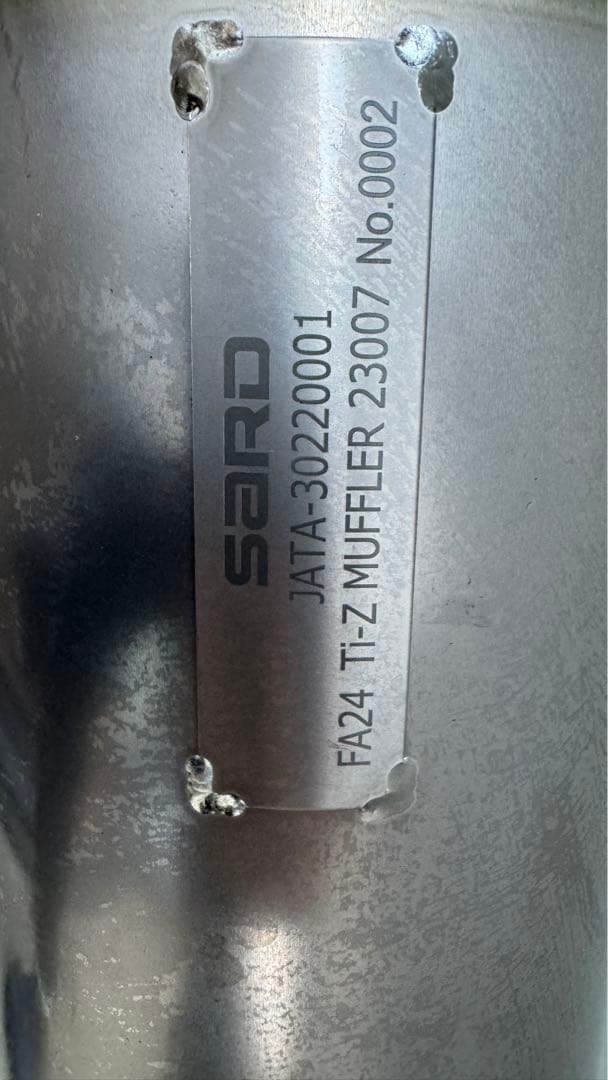 パーツ SARD Ti-Z FULL TITANIUM MUFFLER GR86 ZN8