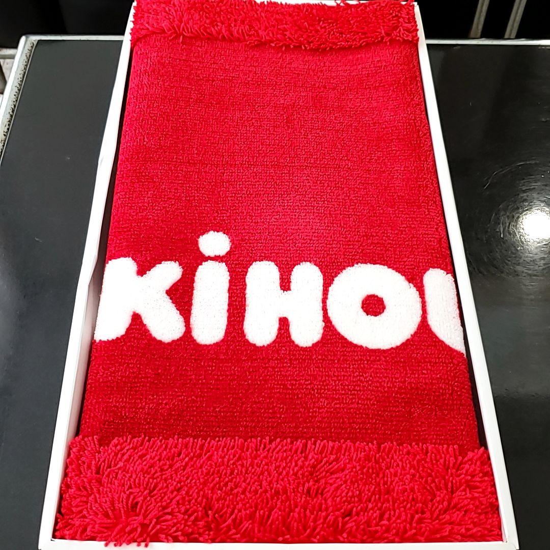【新品】レア MIKI HOUSE バスマット レッド×ホワイト