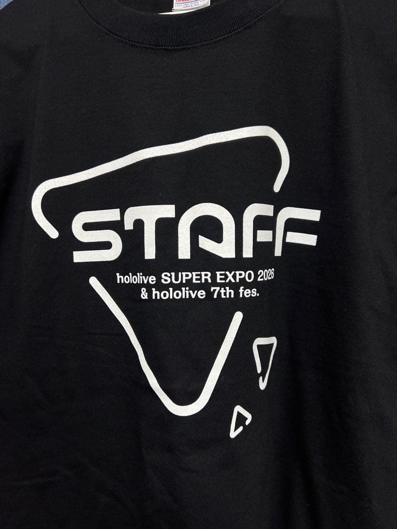 希少 ホロライブSUPER EXPO 2026 STAFF Tシャツ L