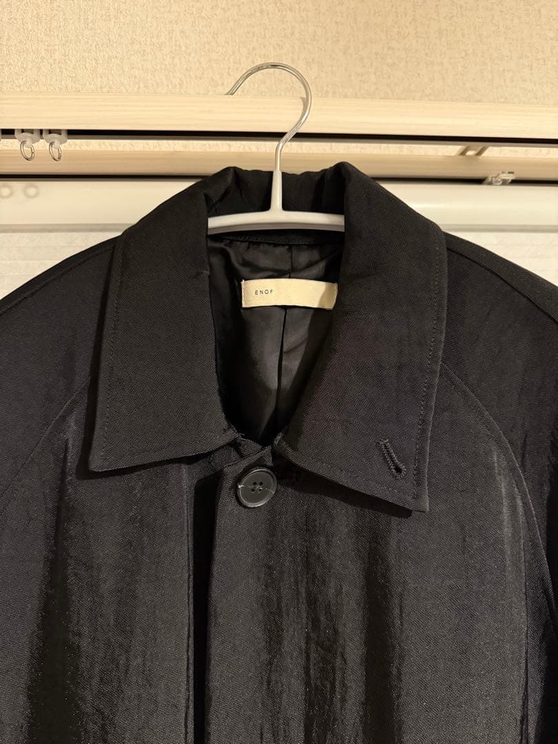 s*i様 enof twill long coat Mサイズ　ブラック
