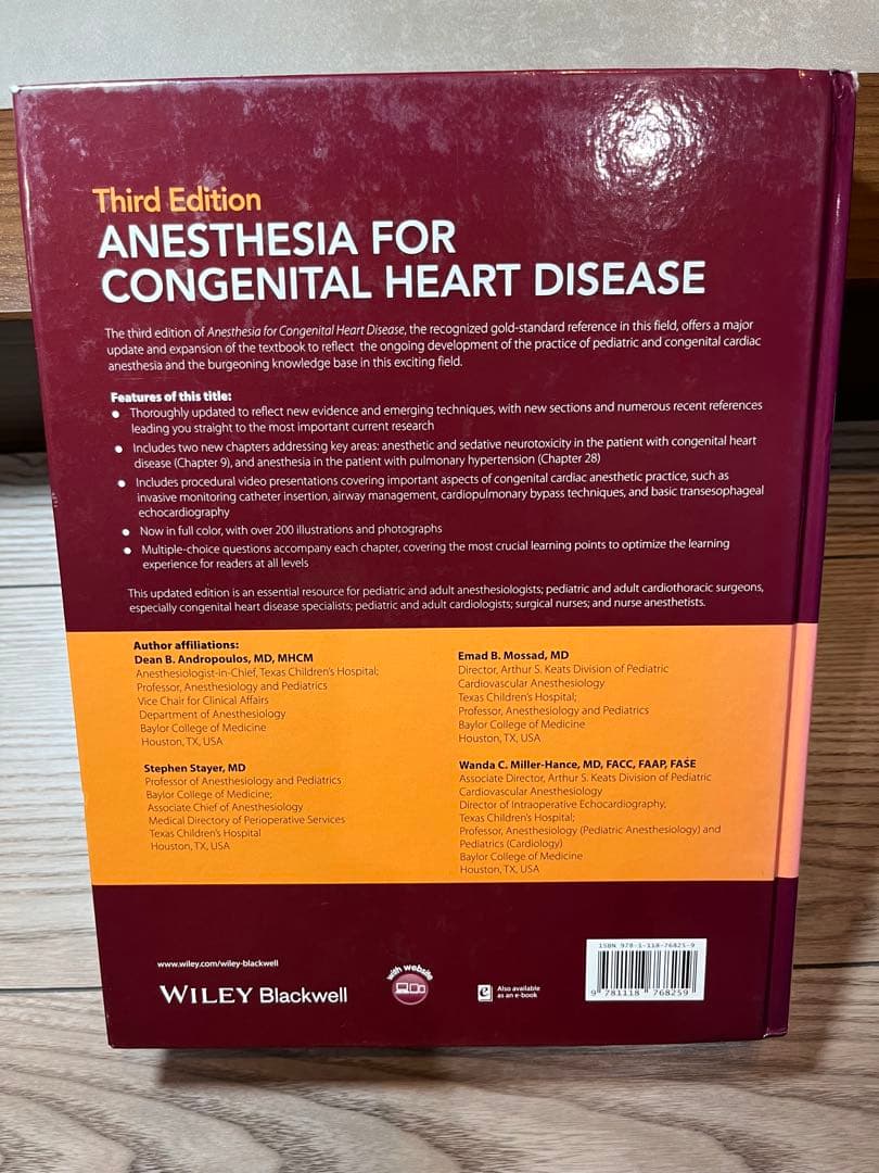 Anesthesia for CongenitalHeartDisease第三版