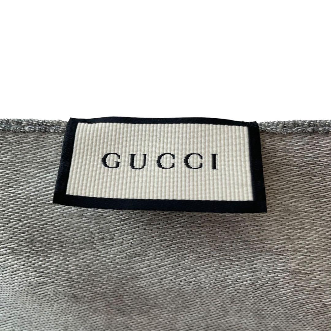 GUCCI グッチ GGロゴ 薄手 ストール マフラー 180×45cm