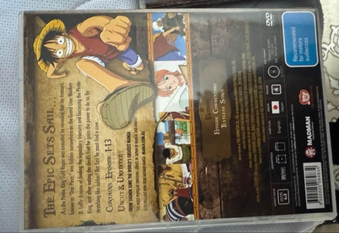 匿名即日発送 ONE PIECE英語版DVD16巻セット 新品同様