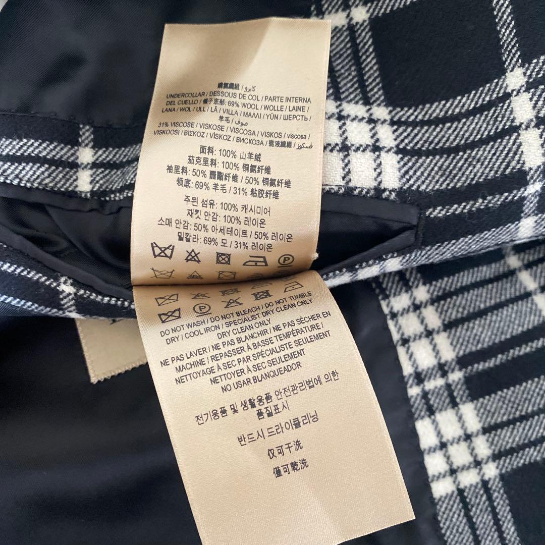 【美品 】BURBERRY バーバリー ジャケット チェック カシミヤ100%