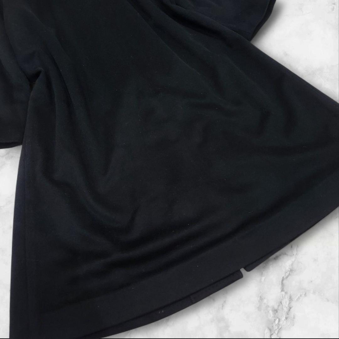 マ*ィ様 PURE CASHMERE 100% ロングコート ブラック 高級素材