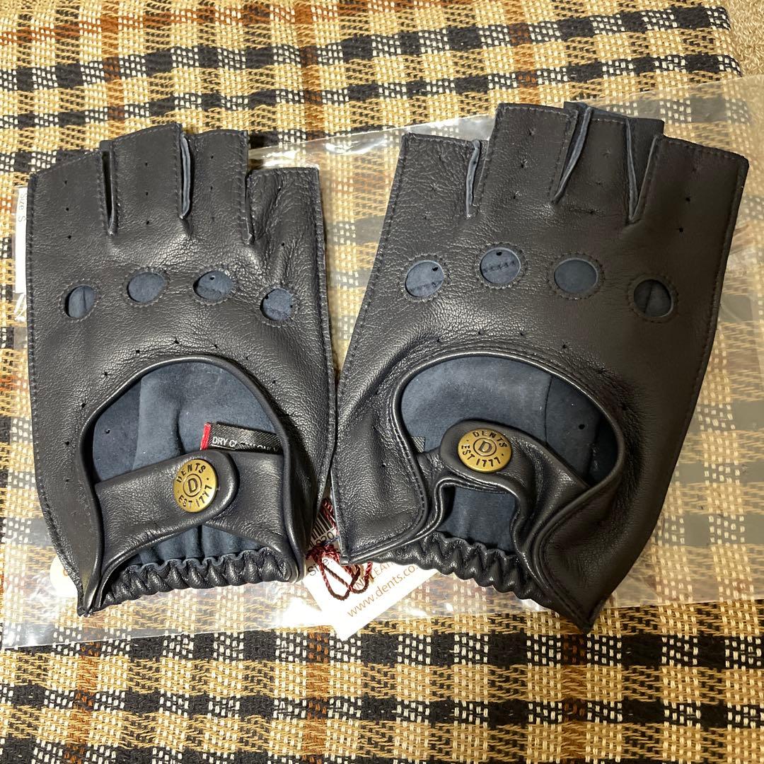 【英国老舗】新品/ DENTS 羊革手袋 サイズS ダークブラウン