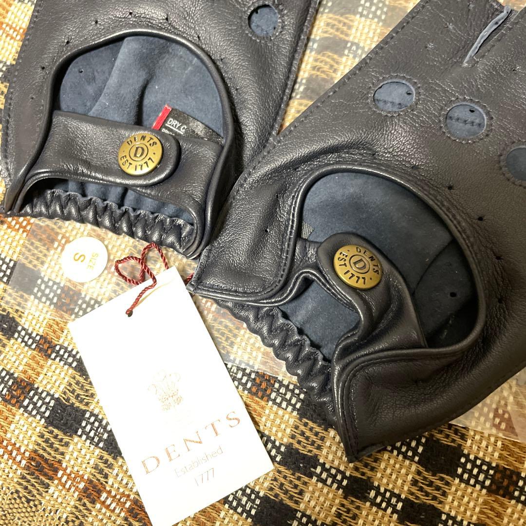 【英国老舗】新品/ DENTS 羊革手袋 サイズS ダークブラウン