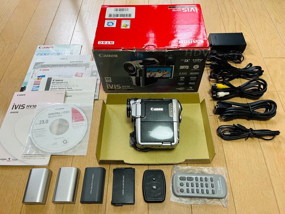 【完動美品】Canon iVIS HV10動作確認済 MiniDV/HDV再生可