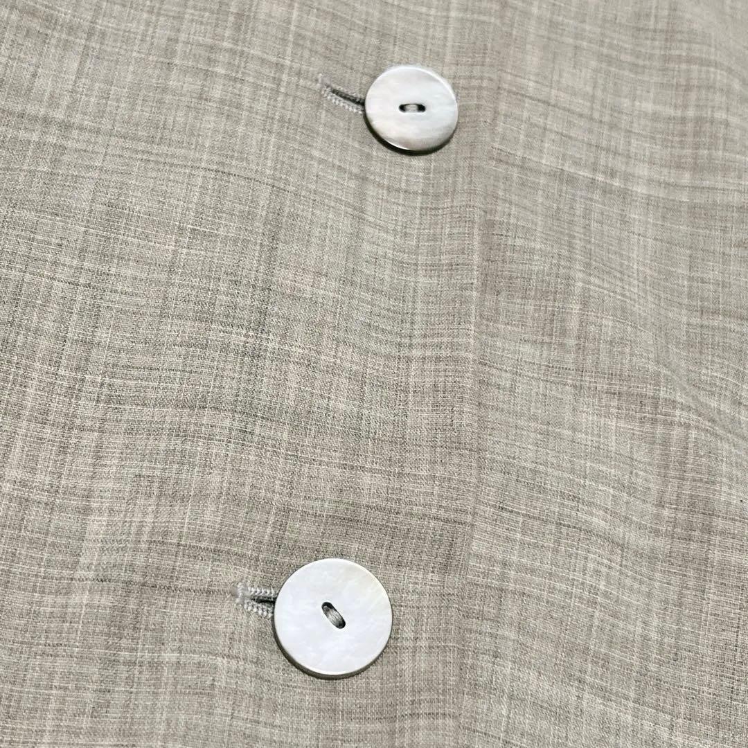 美品✨MaxMara テーラードジャケット白タグ　イタリア製ウール94グレージュ