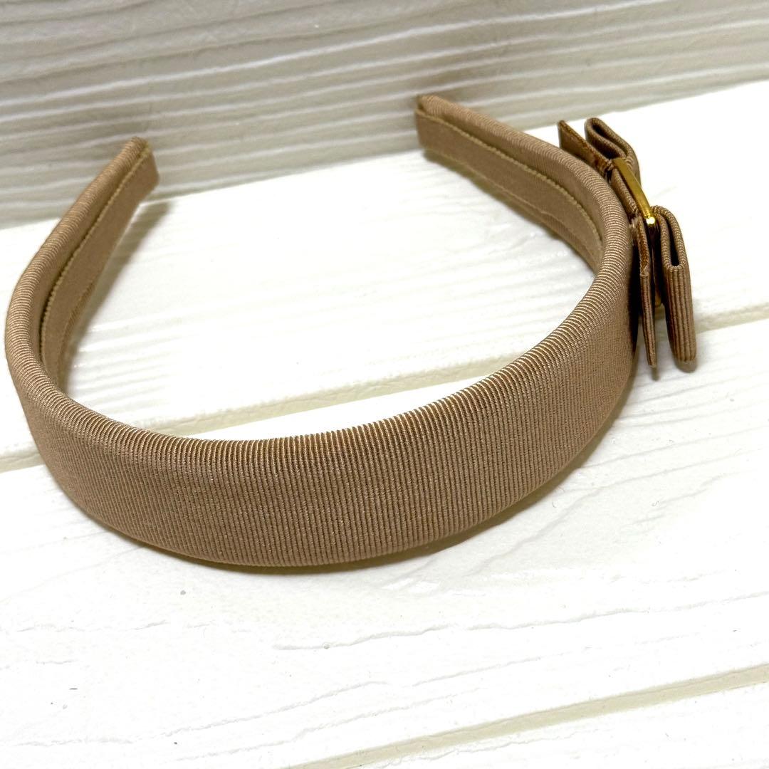 ★美品★Salvatore Ferragamo★カチューシャ★ヴァラ★ベージュ★