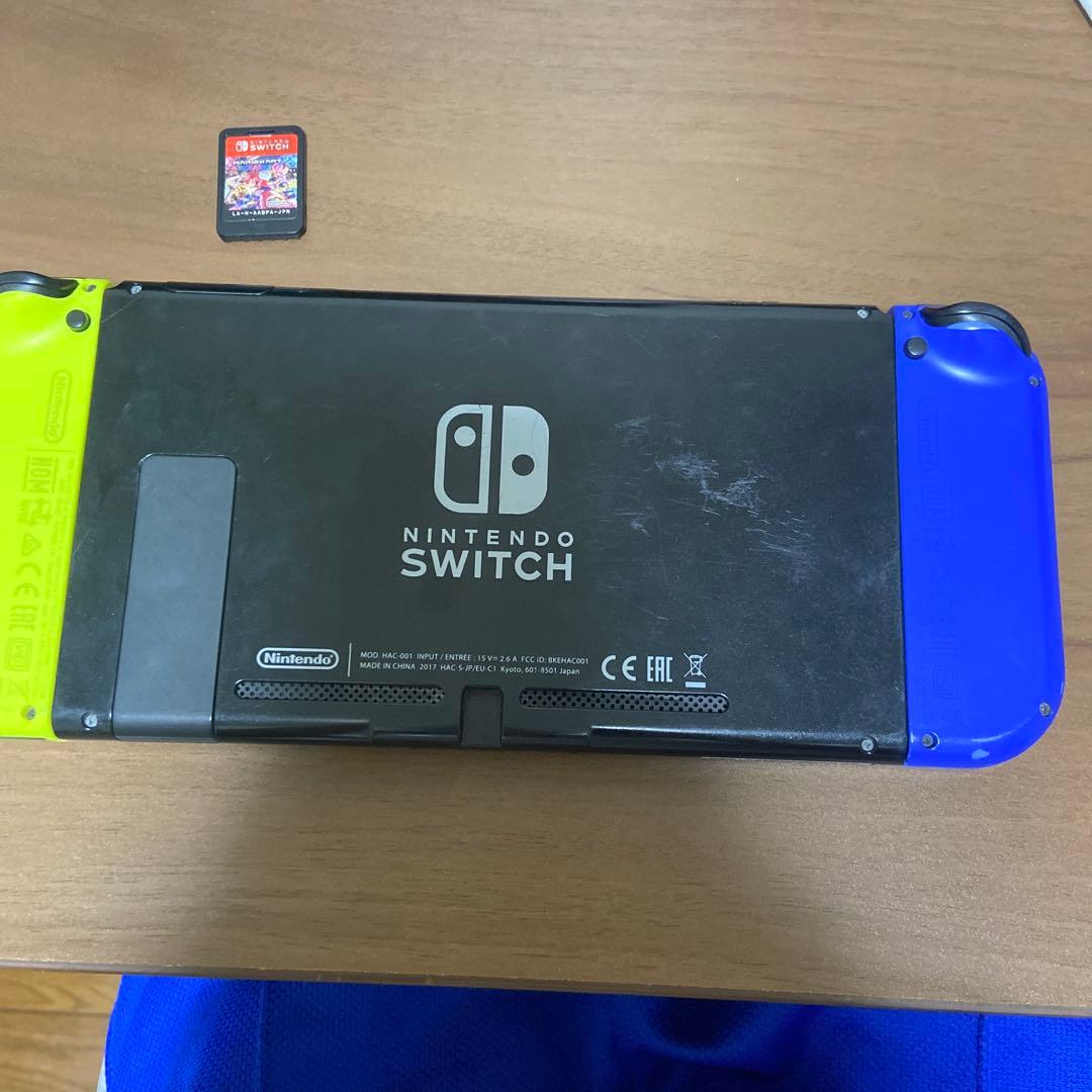 Nintendo Switch 青/黄 本体 ゲームカード付き 本体のみジャンク