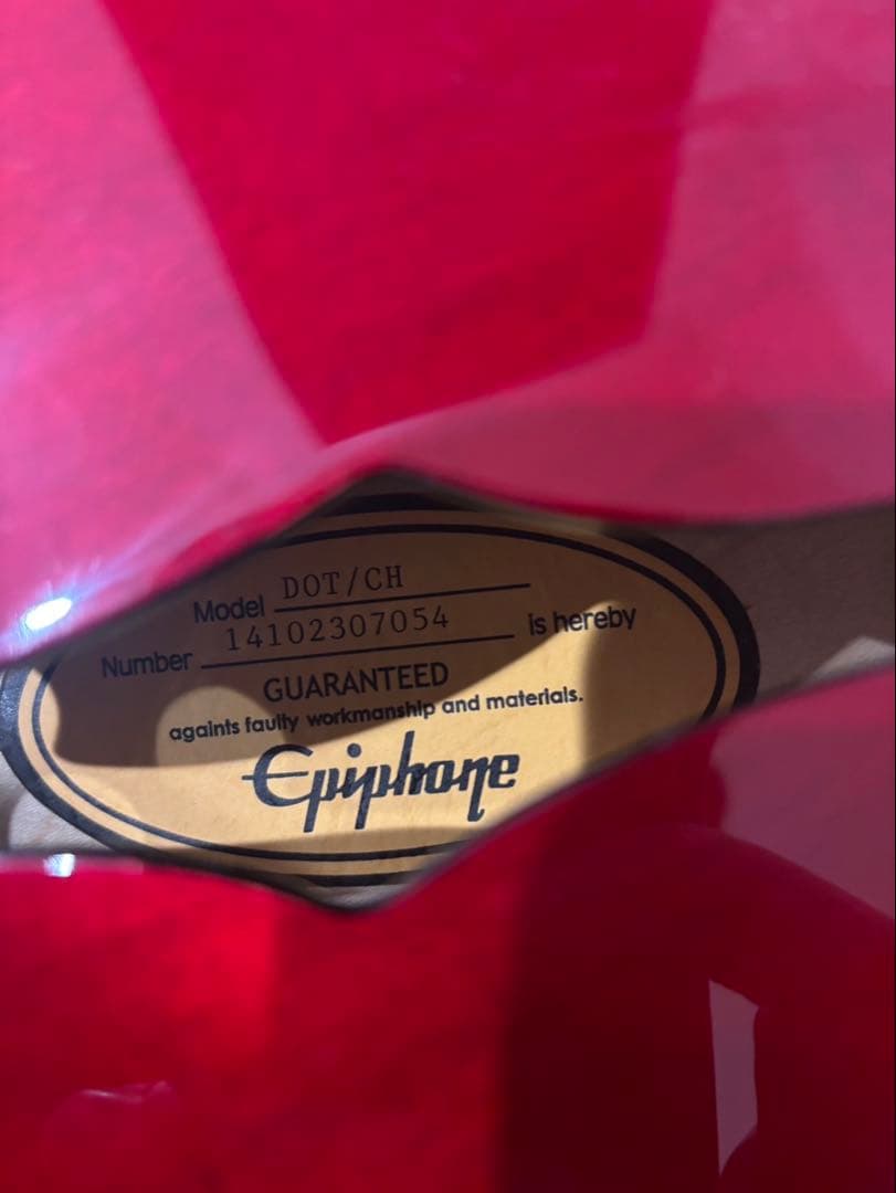Epiphone dot チェリー