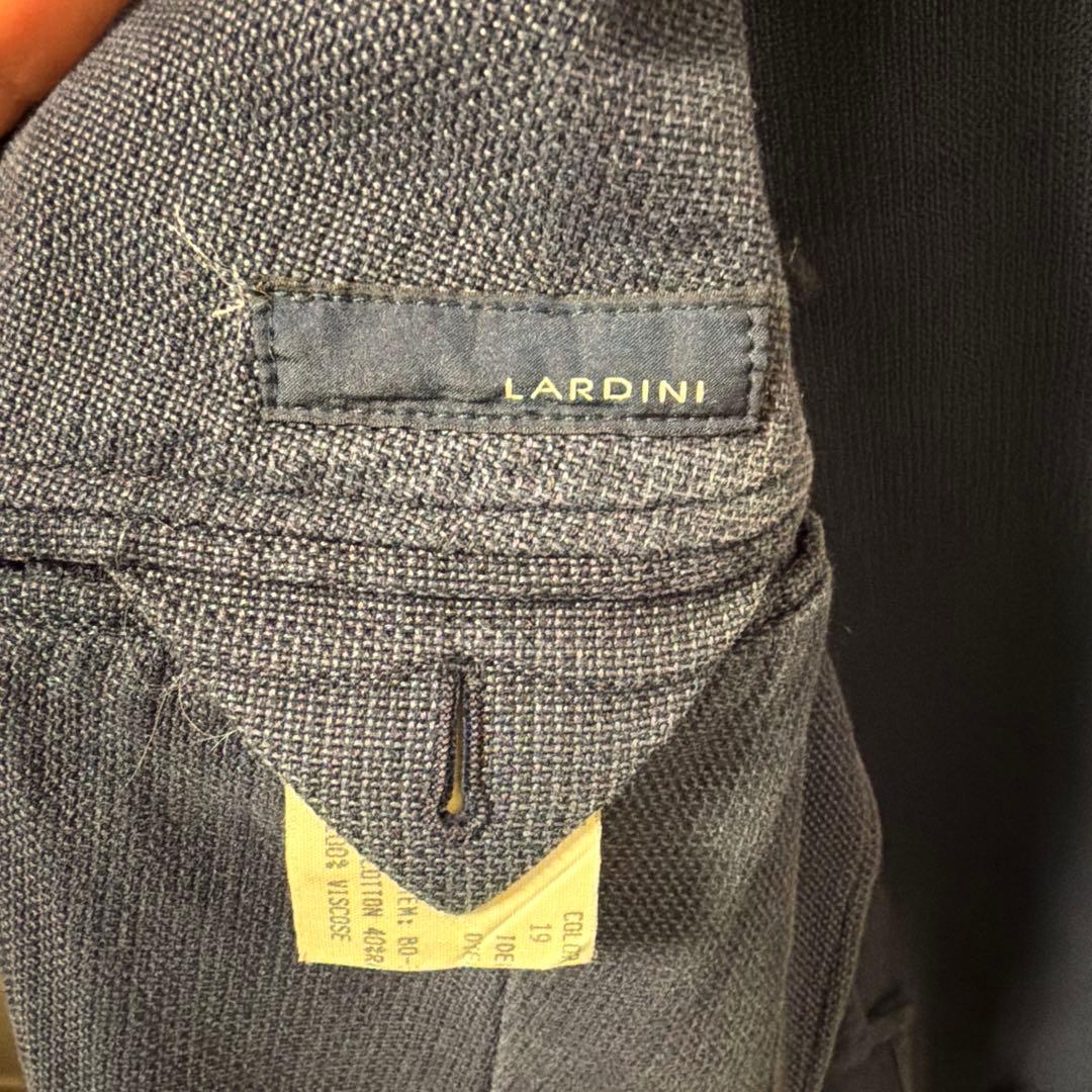 LARDINI ネイビー ダブルブレストジャケット