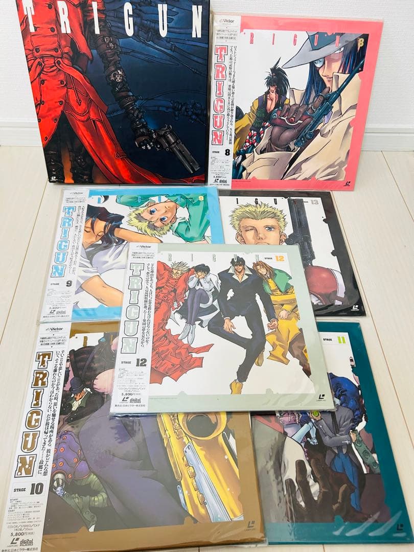 LD トライガン TRIGUN 1～13 全巻 レーザーディスク 収納BOX付き