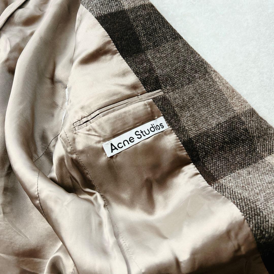 【極美品】acne studios アクネ　ウールチェックテーラードジャケット