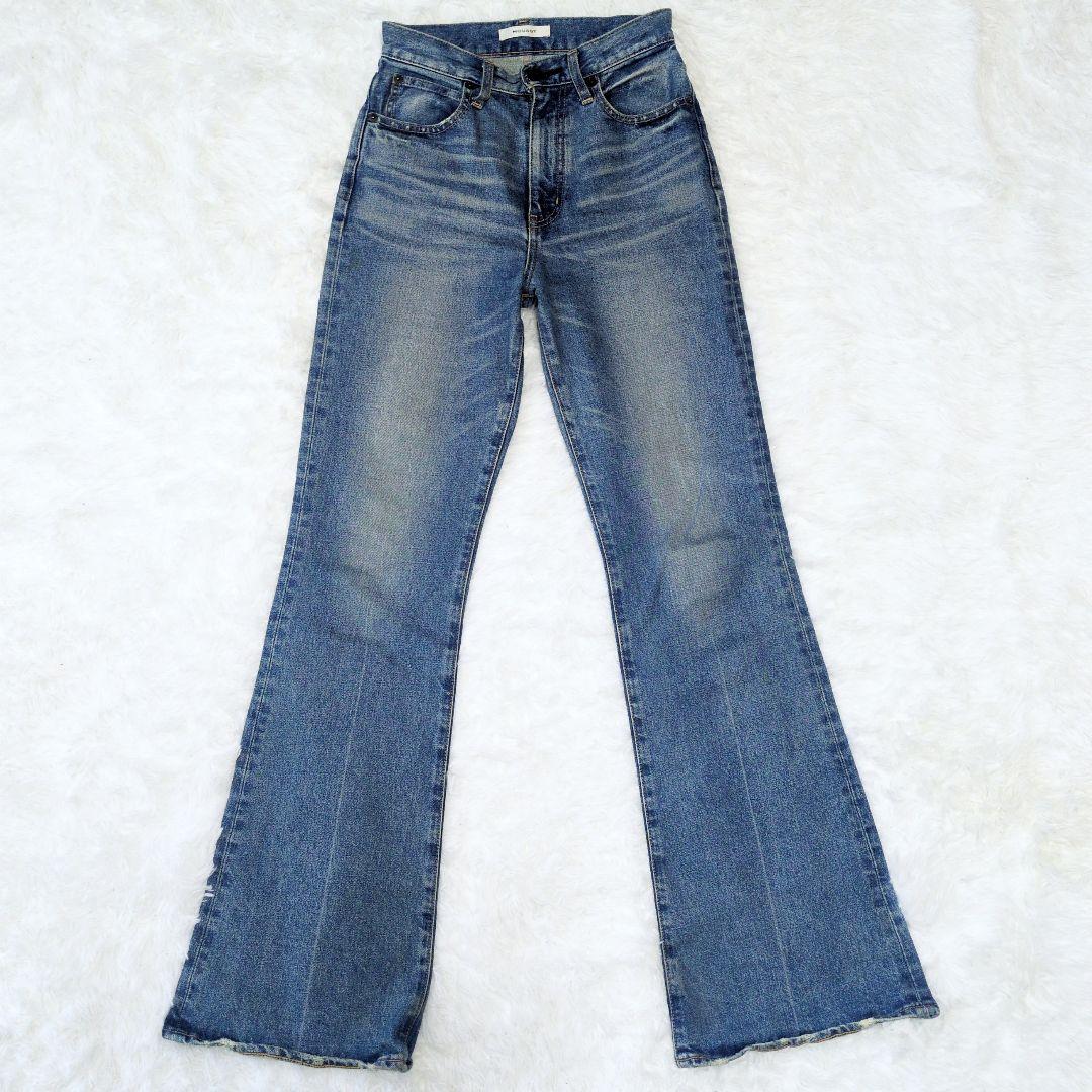 ✨️美品✨️MOUSSY マウジー FLARE フレア デニム ブルー 25