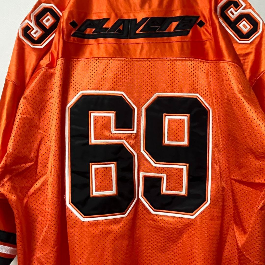 【Y2K】PLAYERZ69 アメフトジャージ 69 オレンジ 大きめ 2XL