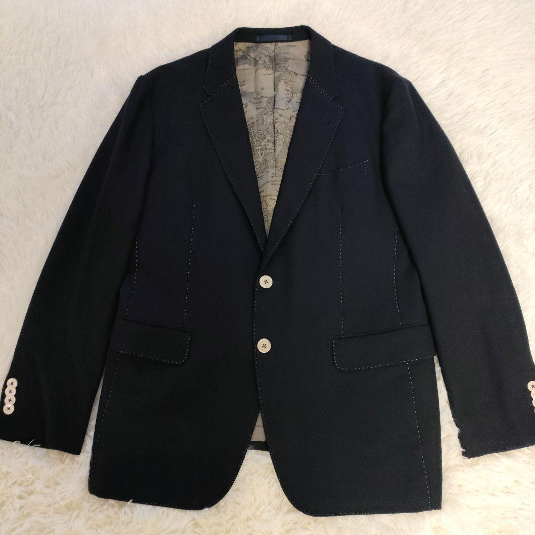 ウール100％Paul Smith ポールスミス 総柄 テーラードジャケット