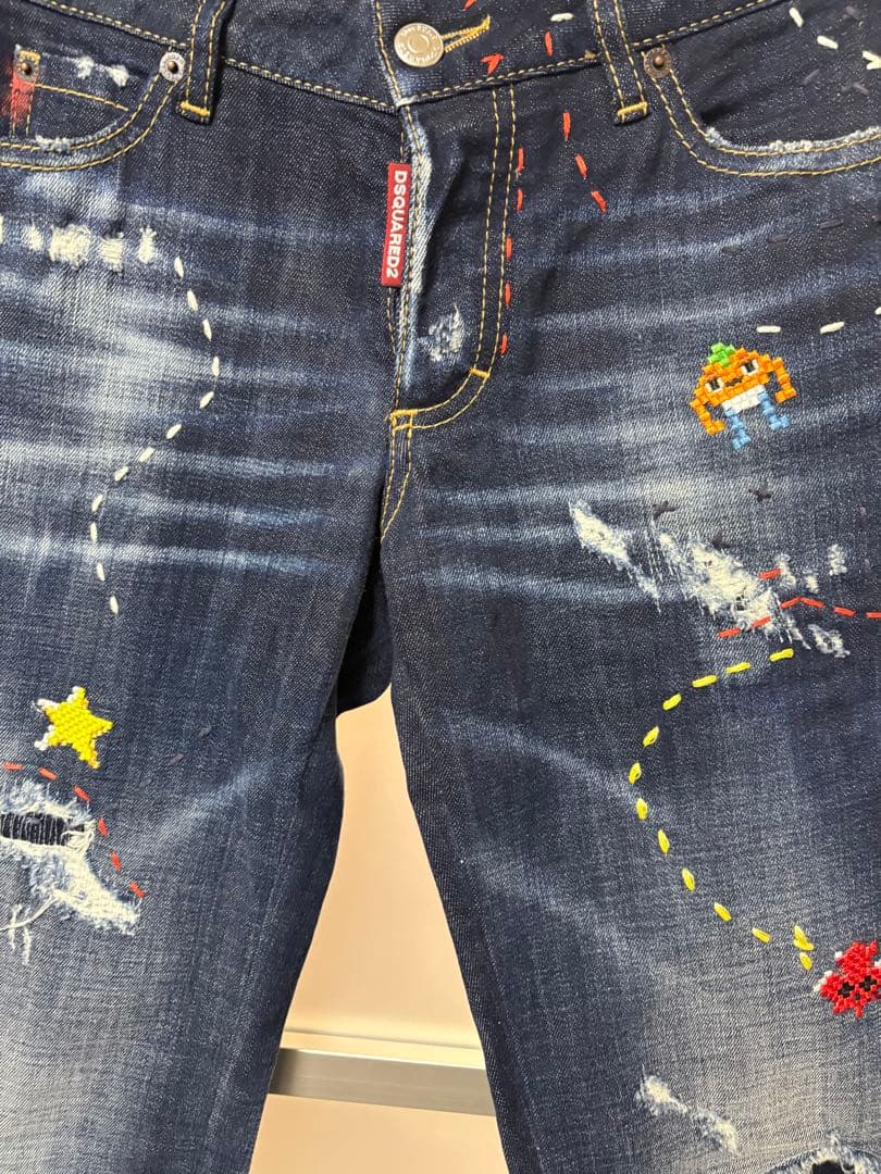 【中古】DSQUARED2 ダークブルーデニム 34