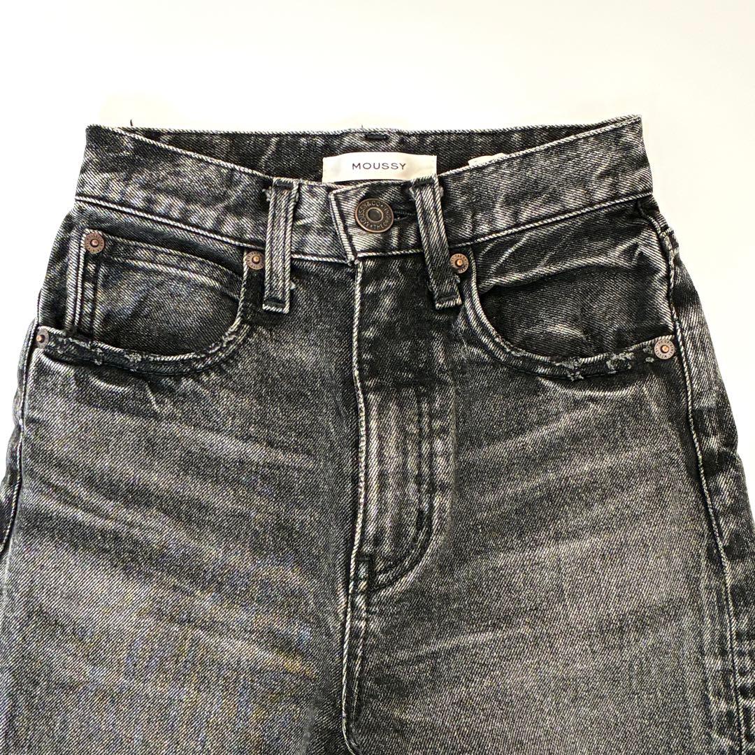 MOUSSY MVS BLACK FLARE フレアパンツ デニム 22