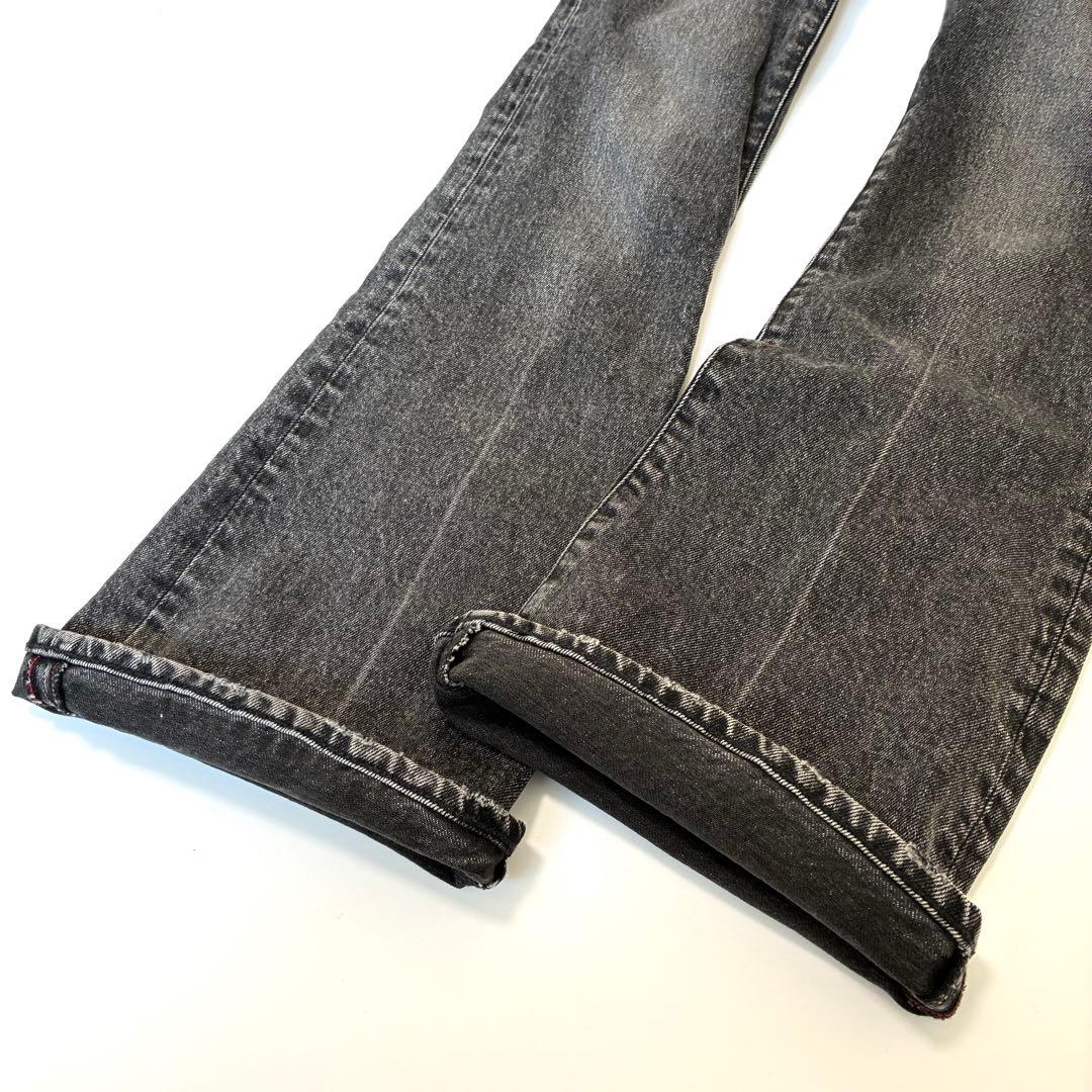 MOUSSY MVS BLACK FLARE フレアパンツ デニム 22