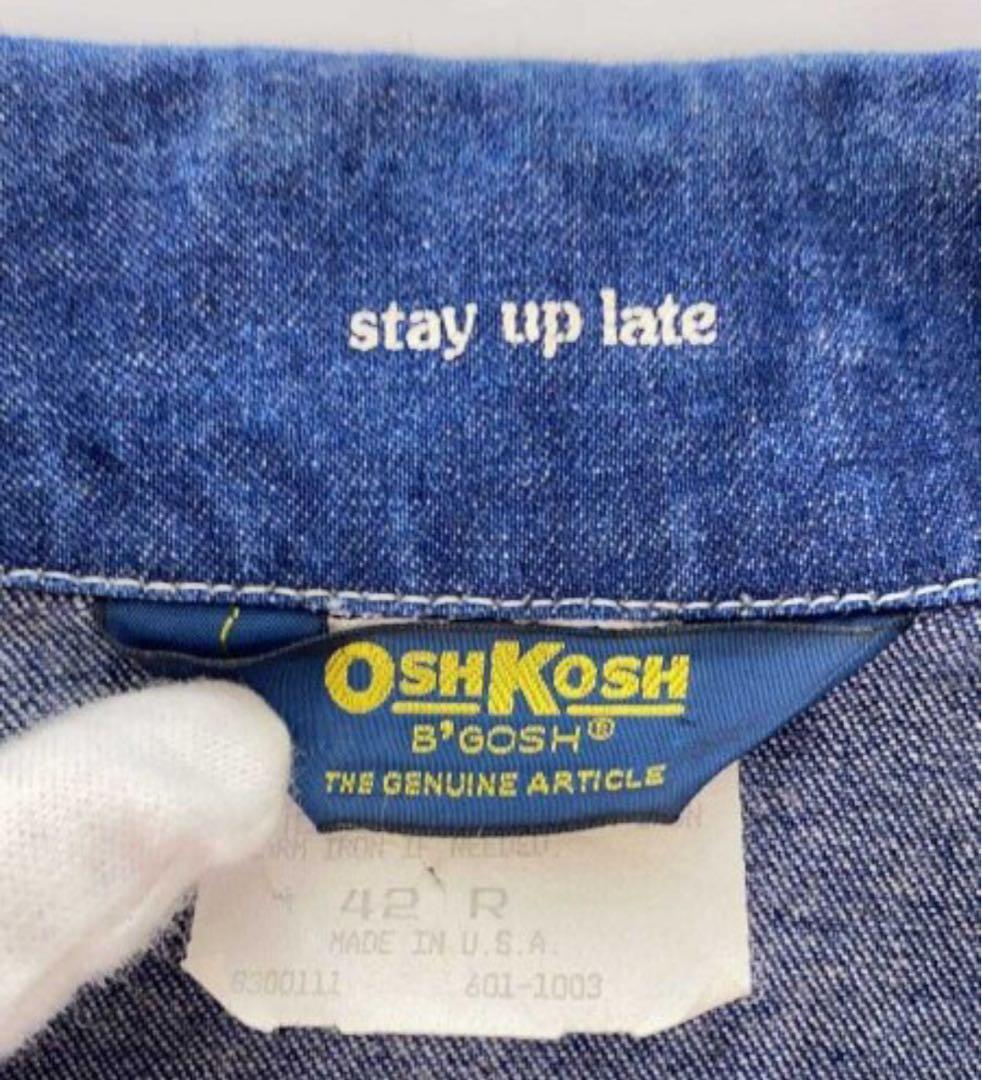 OshKosh B'GOSH 42R デニム カバーオール 美品　希少　70s
