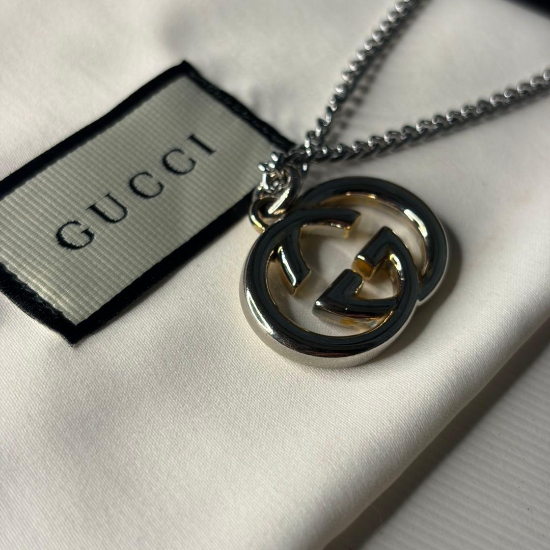 GUCCI グッチ インターロッキング チャーム&ネックレス