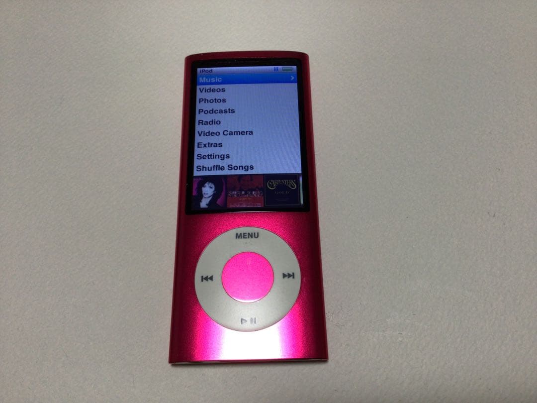 iPod nano5世代16GBピンクno.207バッテリー交換済作動品