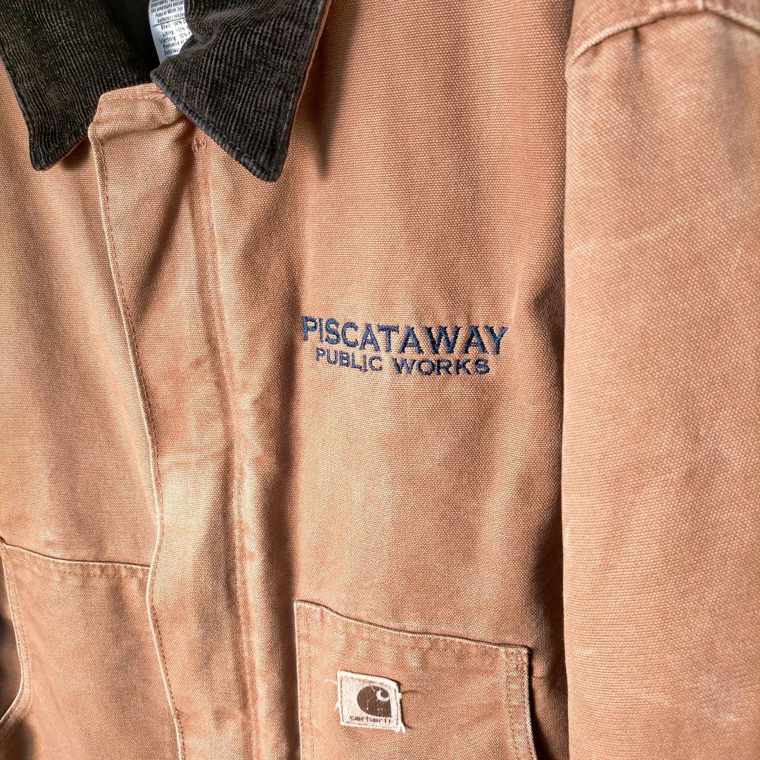 リ*ヘ様 Carhartt トラディショナルジャケット　短丈 L 企業ロゴ　メキ