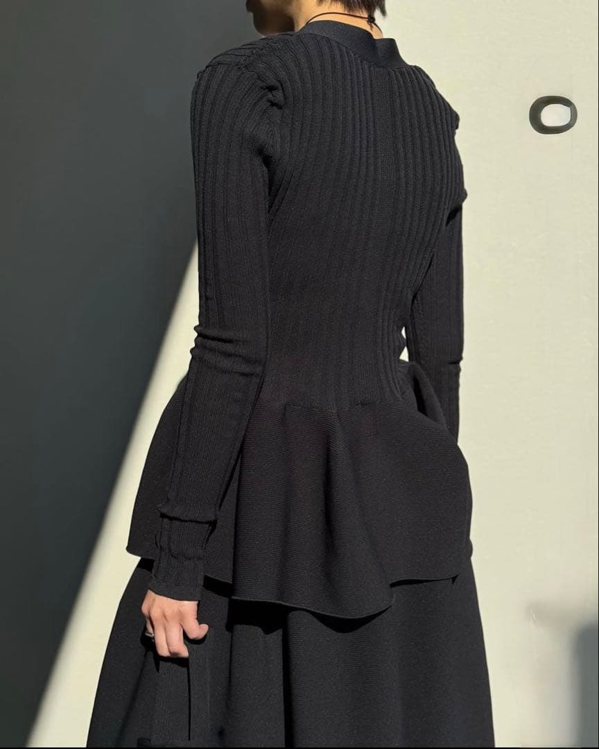 CFCL POTTERY CARDIGAN カーディガン黒　サイズ3