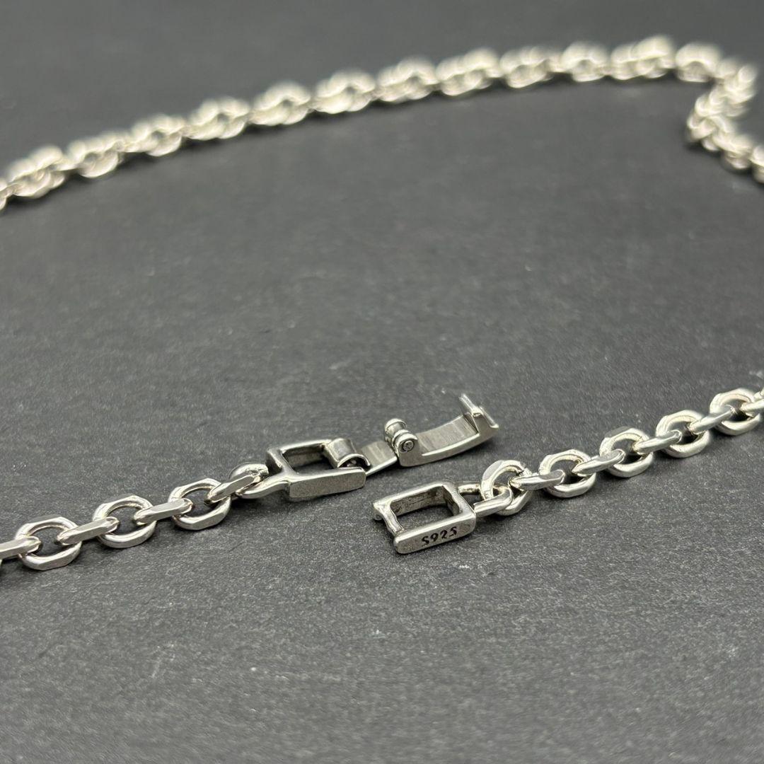シルバー 925 シンプル チェーン ヴィンテージ 銀 ショート 上品