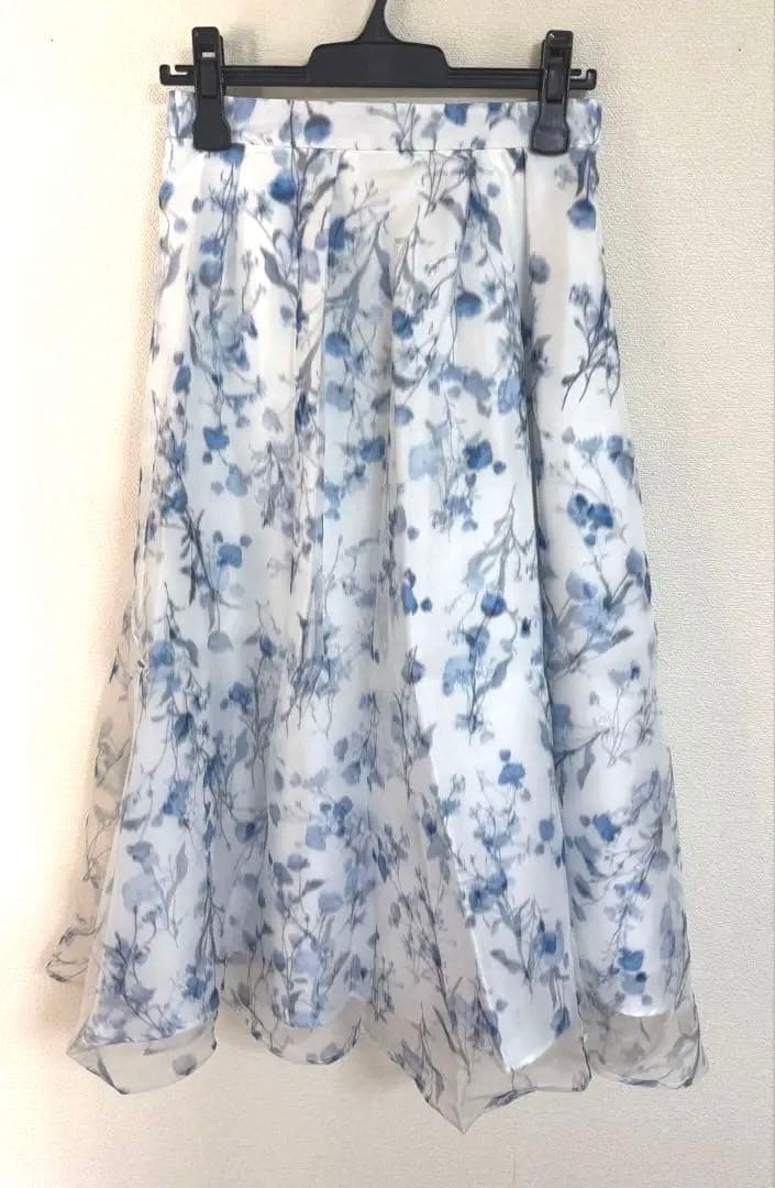 《美品》CELFORD セルフォード　レイヤードフラワープリントスカート　38