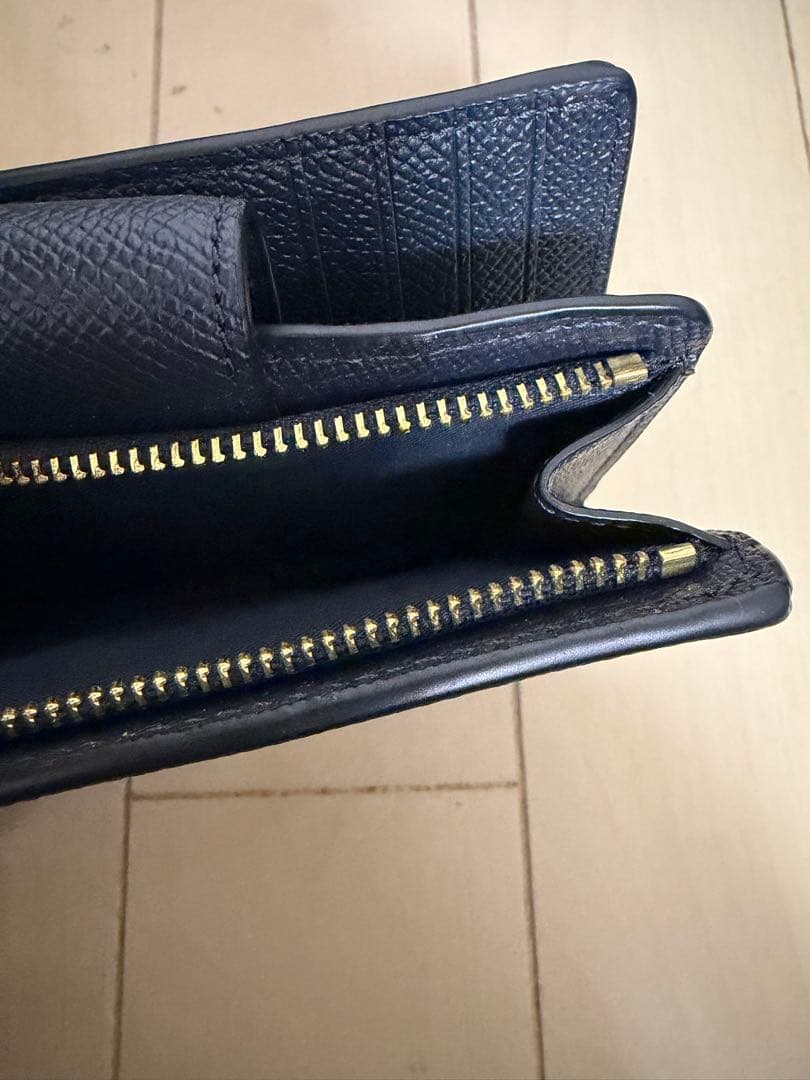 COACH 二つ折り財布 ネイビー