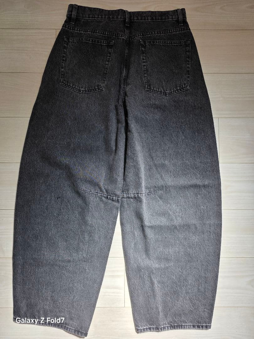 【新品】コントワー・デ・コトニエ　バレルレッグジーンズ（XL・ダークグレー）