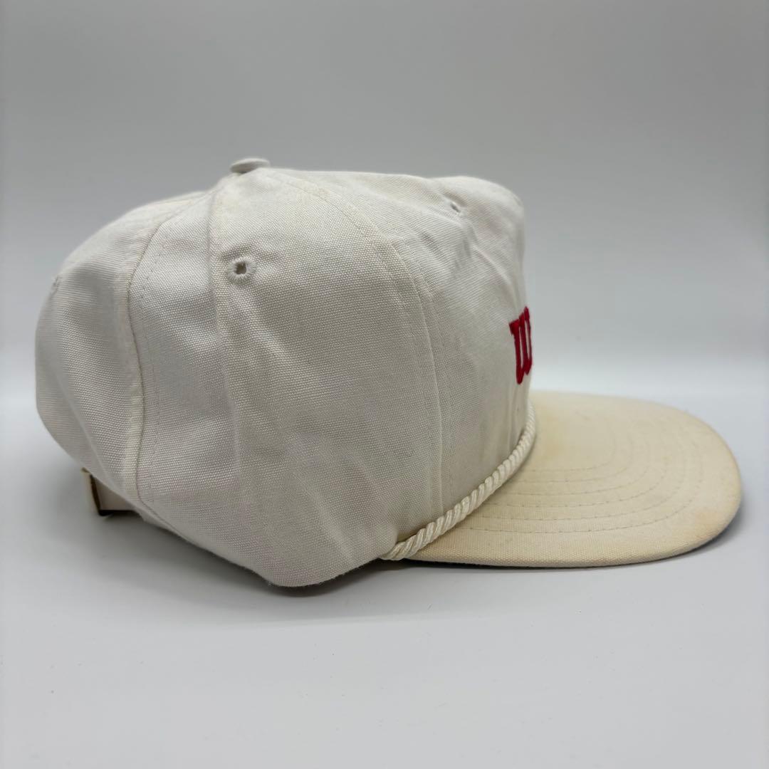 80s~　ヴィンテージ　USA製　Wilson　企業刺繍ロゴ　トラッカーキャップ