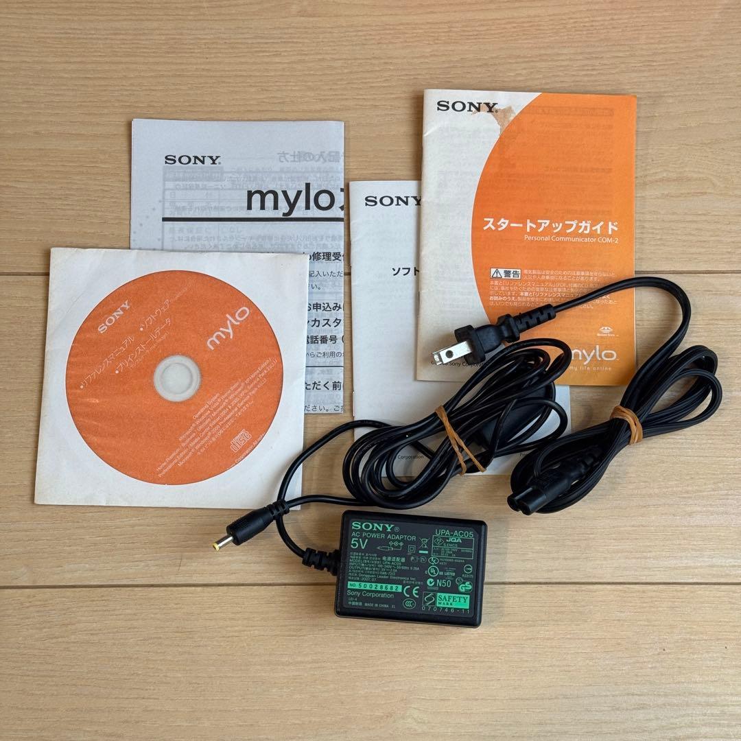 【希少】SONY mylo COM-2 ブラック 通電確認済み ジャンク扱い