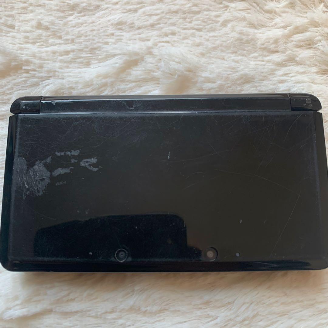 (ジャンク品）ニンテンドー3DS 本体 ブラック 起動確認済ソフト6本