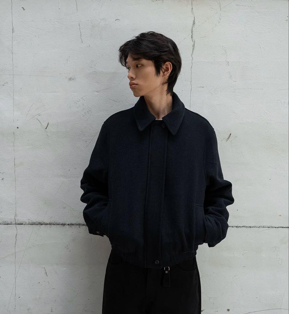 【OHOTORO】Mannish Wool Blouson BLACK Mサイズ