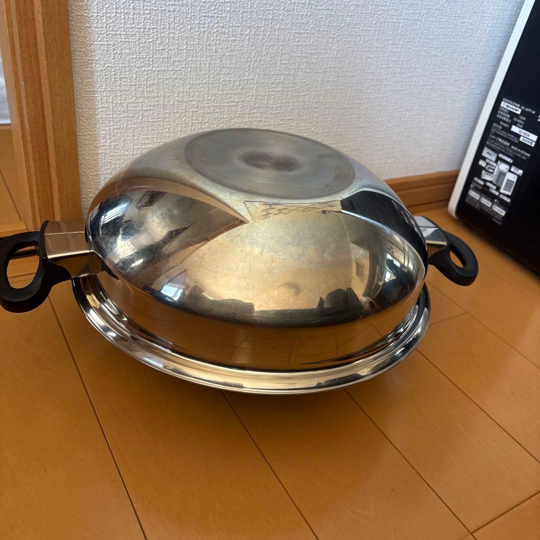 Amway Queen 両手鍋 18/8ステンレス