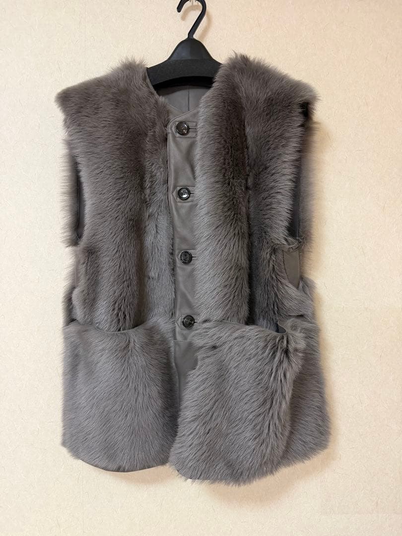 sun/kakke GRIZZLY reversible ムートン ベスト