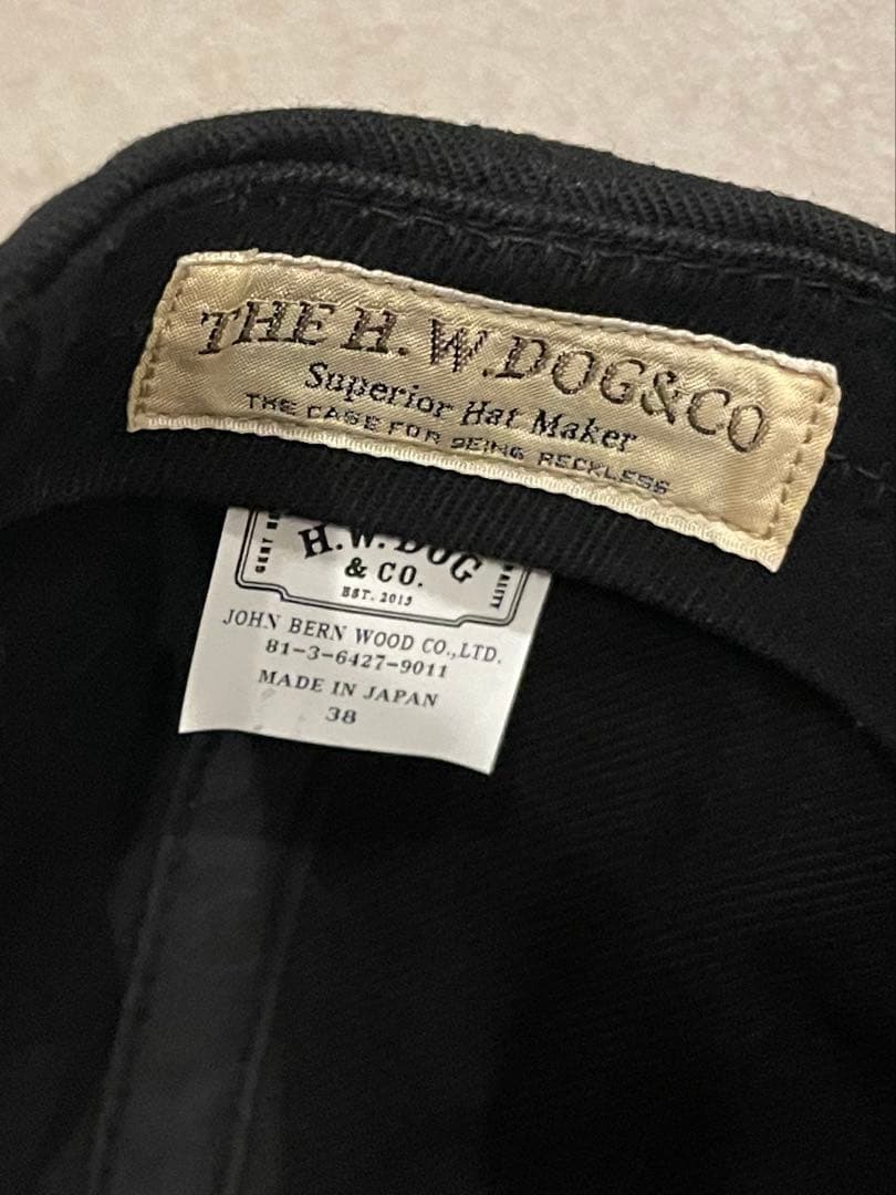 THE H.W.DOG&CO.　トラッカーキャップ　サイズ38