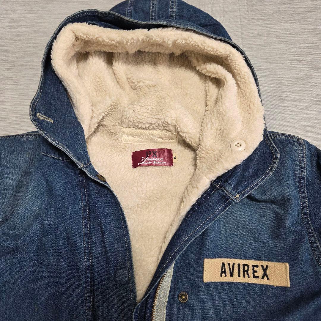 AVIREX　レディース　 デニムモッズコートM　2WAY