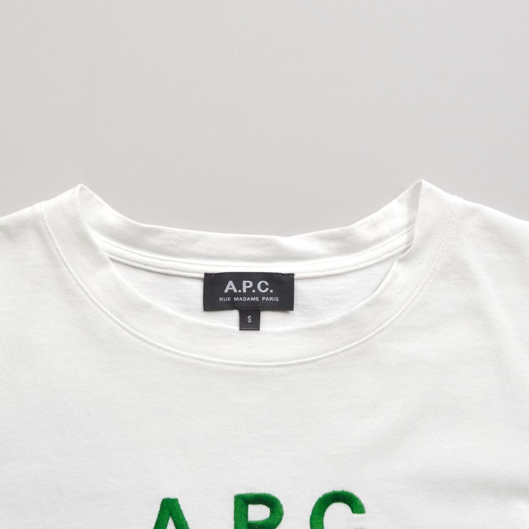 【美品】A.P.Cアーペーセー日本製RUE MADAME Paris Tシャツ.