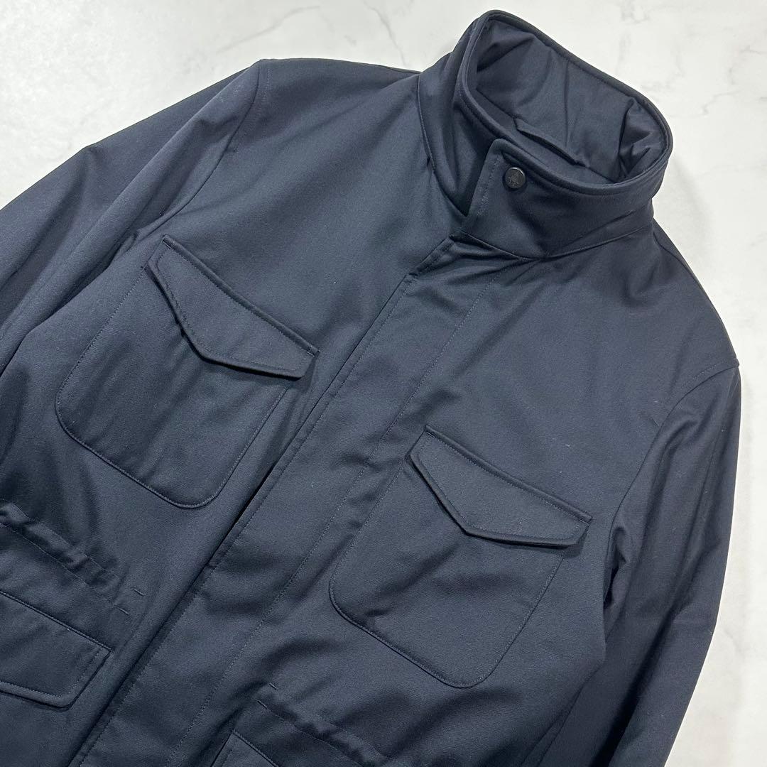 24AW◎定価約9万 ポールスチュアート ウールパディング M-65 濃紺 46