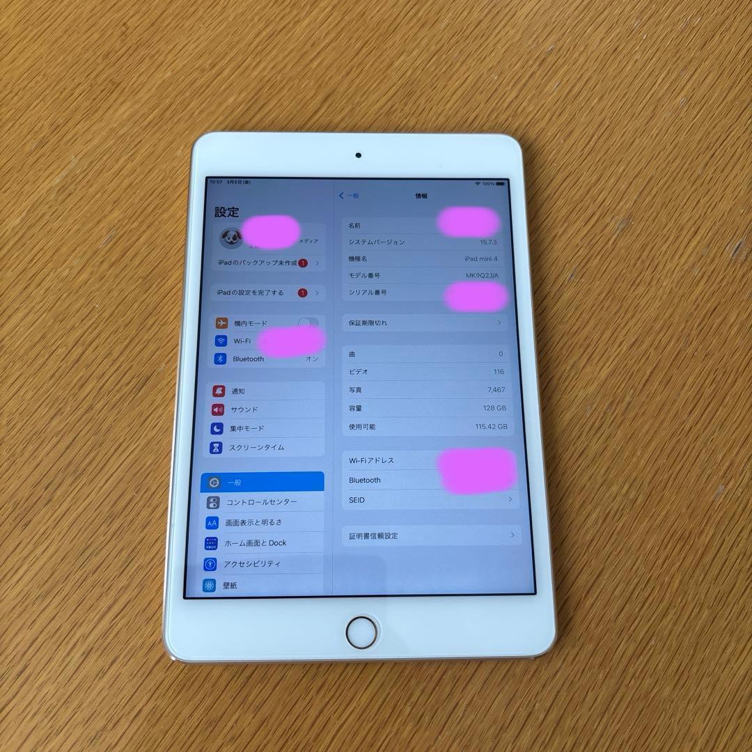 iPad mini 4 Wi-Fiモデル 128GB