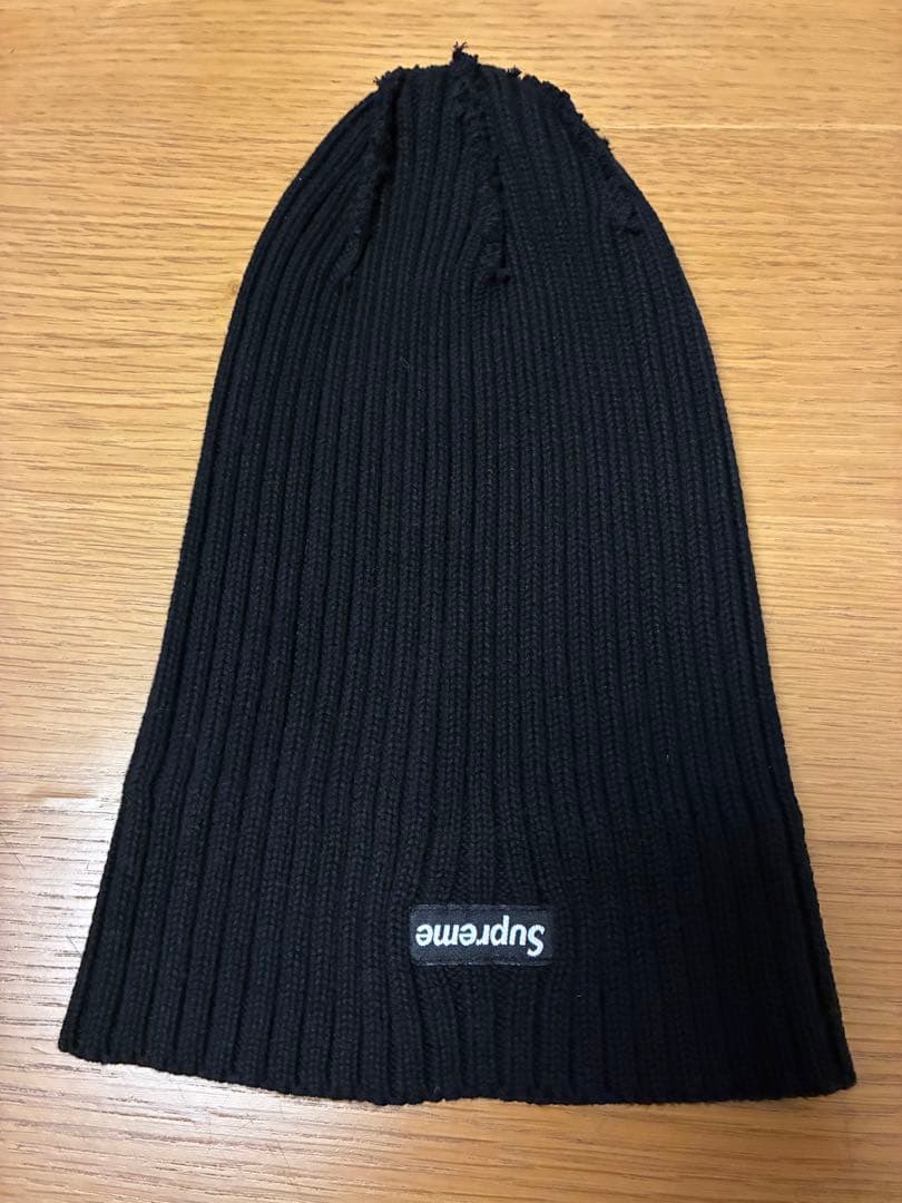 Supreme ニット帽 黒 100%コットン　シュプリーム