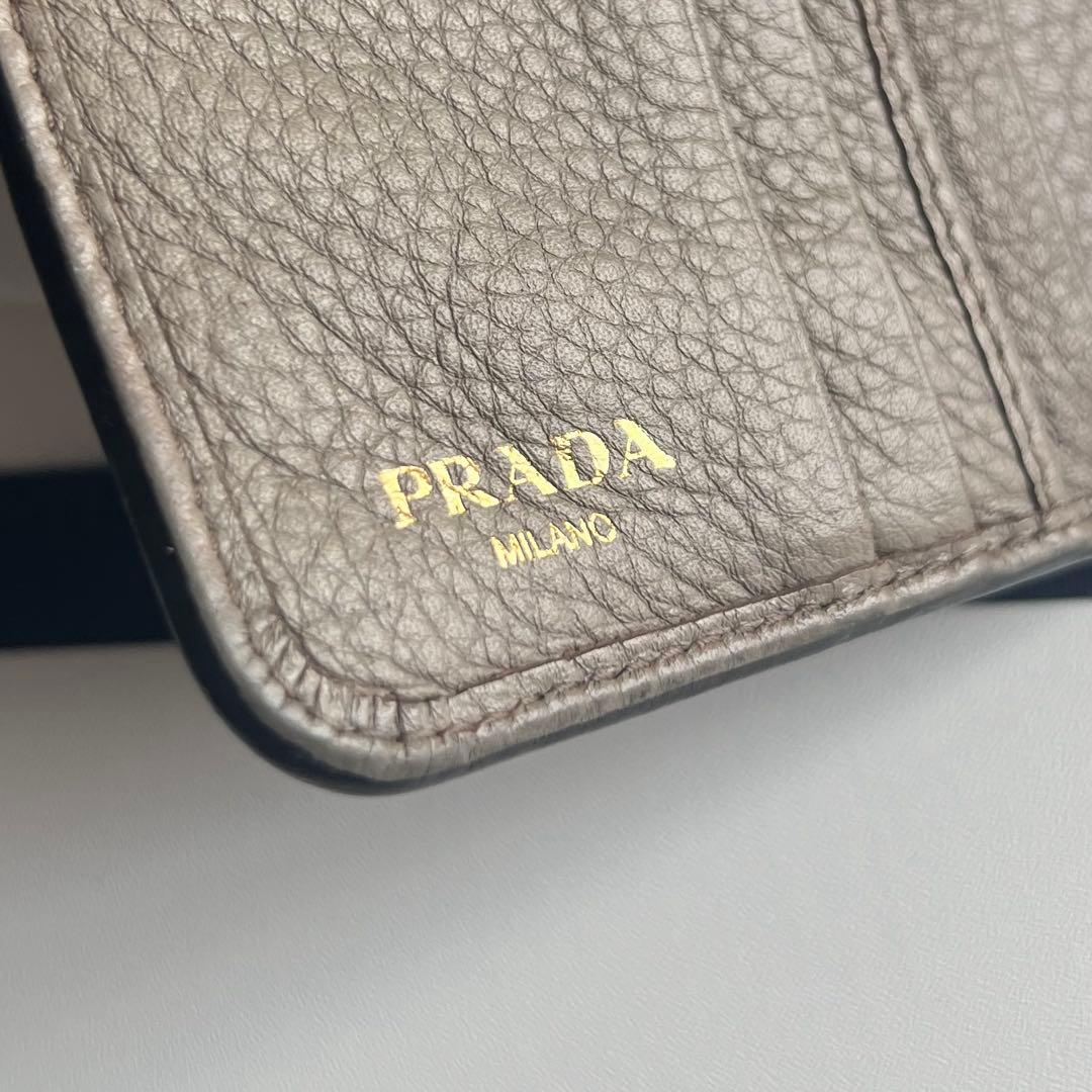 234 美品 PRADA プラダ 2つ折り財布