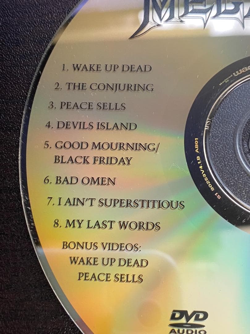 【DVDのみ】メガデス『PEACE SELLS　But Who's Buying