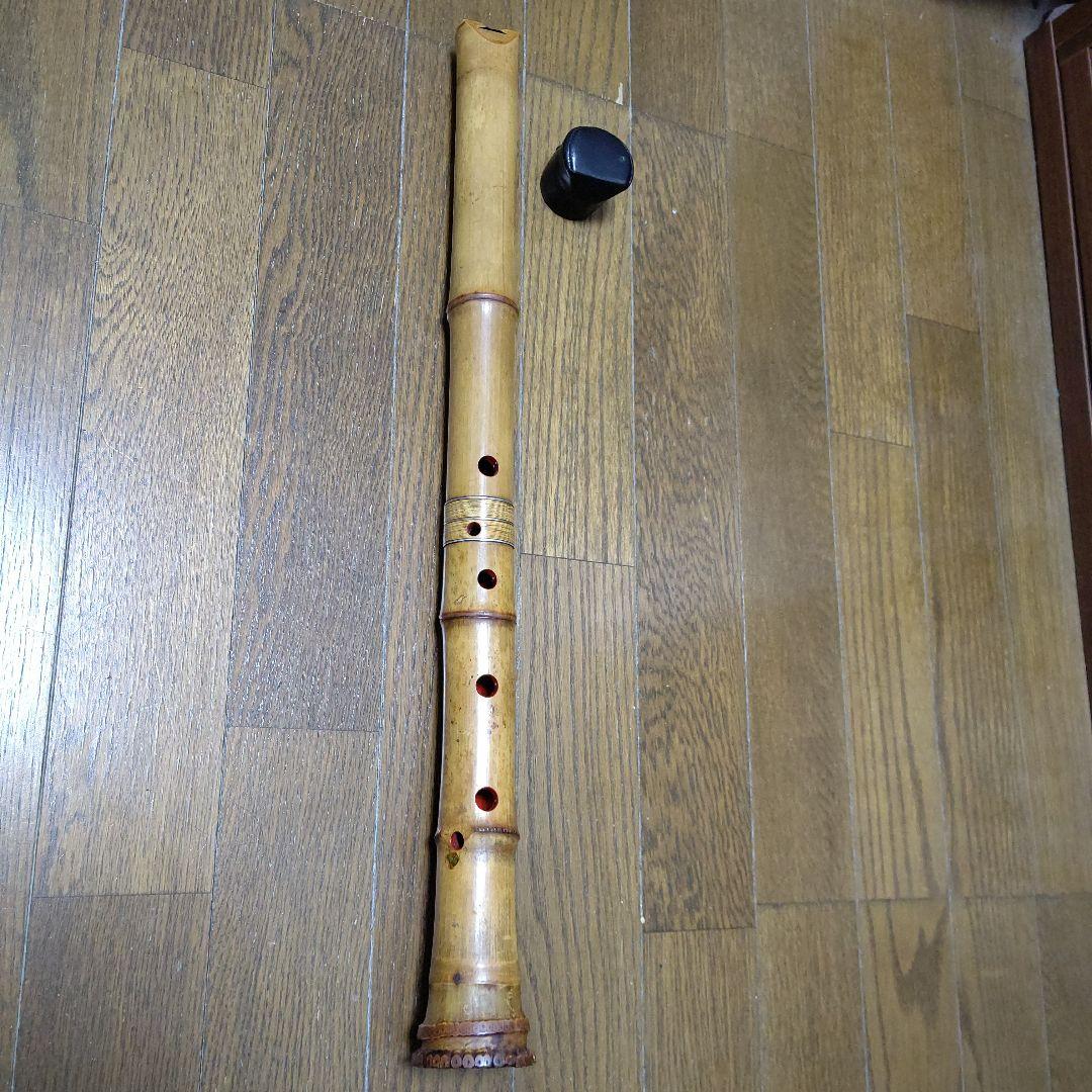 在銘尺八（精華）一尺八寸管　七孔　検　和楽器　尺八　虚無僧　伝統音楽