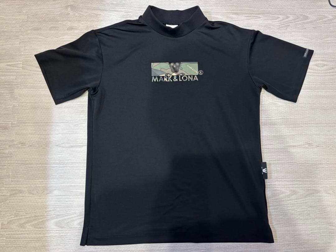 【美品】MARK&LONA マーク＆ロナ メンズシャツ ブラック Tシャツ